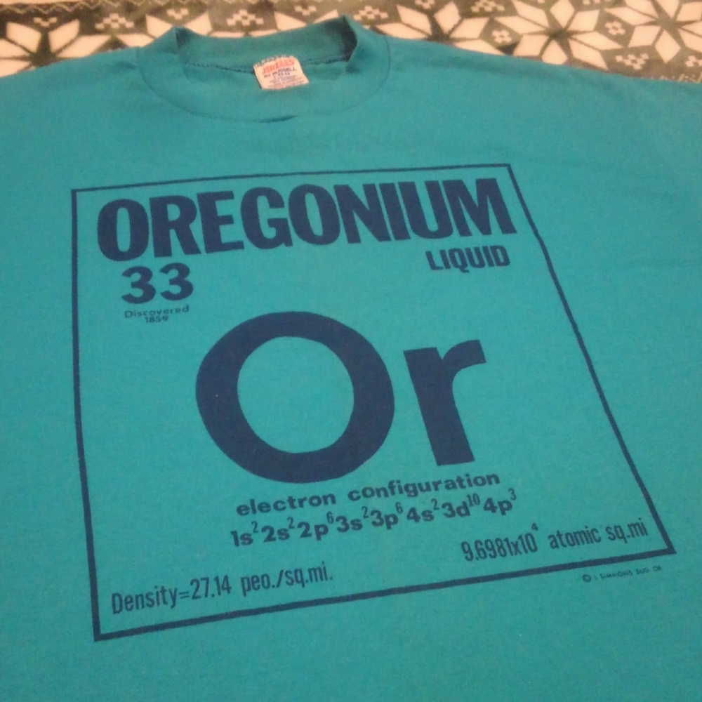 💎 Vtg 80s Oregon 🏞️ 🏔️ Shirt 🔥 Single Stitch Eugene Portland Large ✨ Rare